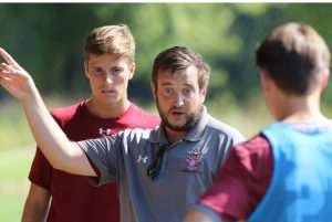 David Malloy (in grey) will take over the varsity boys soccer team from departing faculty member Tim Helfrich 96. Coach and faculty member Sebastiaan Blickman (in red) will also be departing Loomis at the end of this year.
