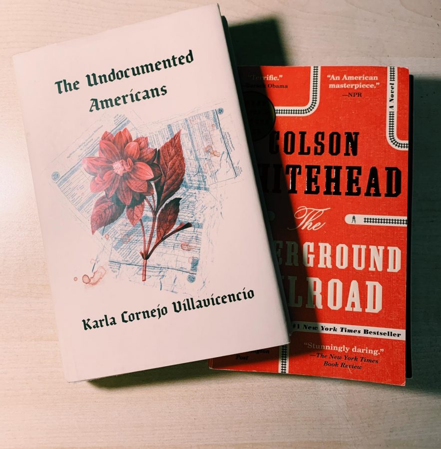 The Undocumented Americans by Karla Cornejo Villavicencio and The Underground Railroad by Colson Whitehead, two recent additions to the English curriculum at Loomis Chaffee.