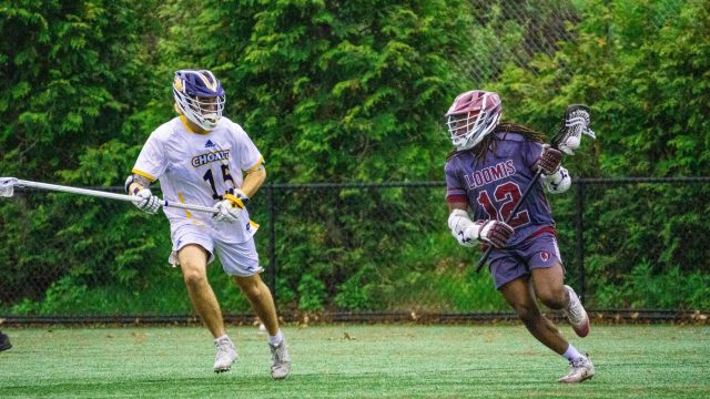 Milki Conway Reppert '26 attacks versus Choate in the 2025 Founders League Championship